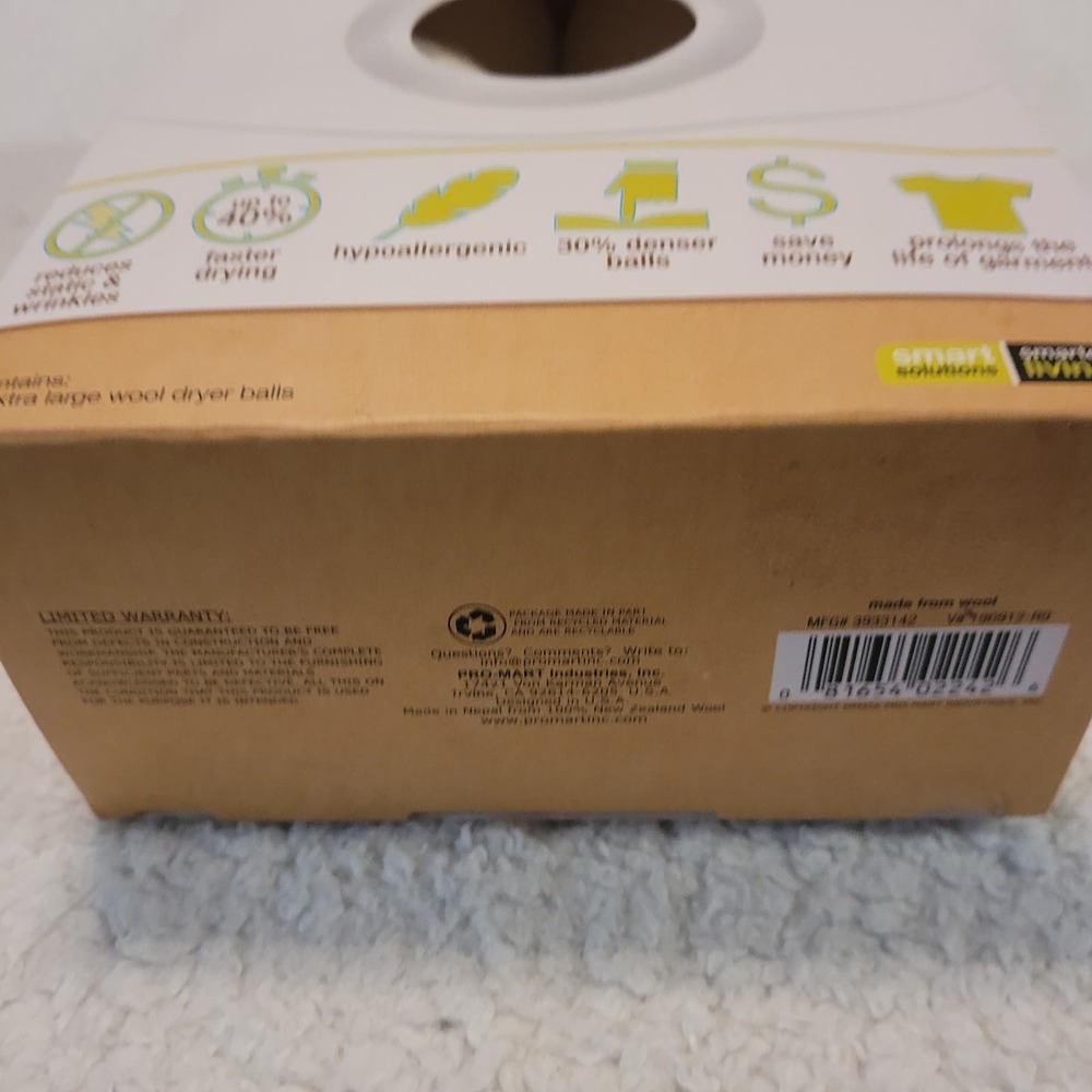 Wool Dryer Balls 6XL NIB - Picture 5 of 8